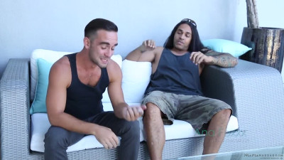 Ebony masseuse fucks her client