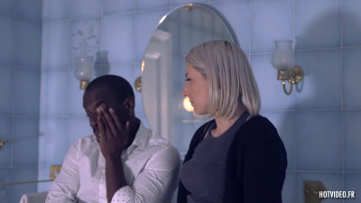 French blonde MILF fucked in the bathroom