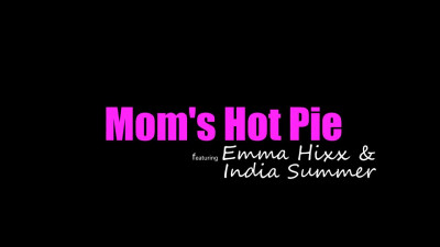 Son and his girlfriend taste his mother's hot pie