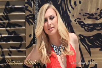 Blonde babe rides a black cock viciously