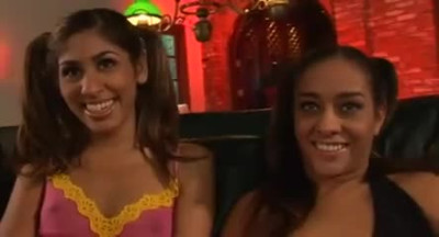 British Indian and Latina share a dick