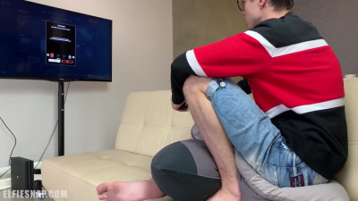 Fucked doggy style while playing video games