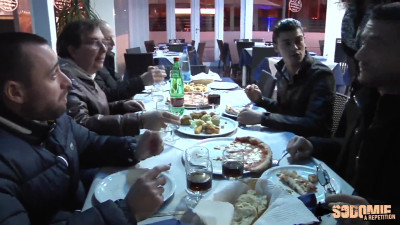 French waitress fucked in the ass