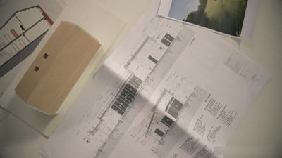 Elegant French girl in black lingerie