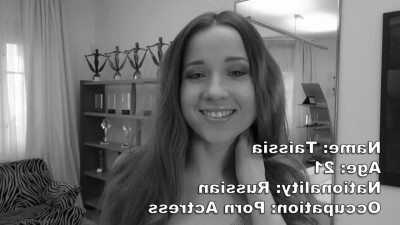 Young woman tries the hardest anal casting