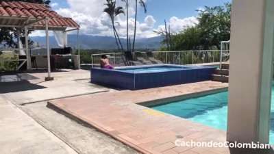 Cogiendo en un rancho privado