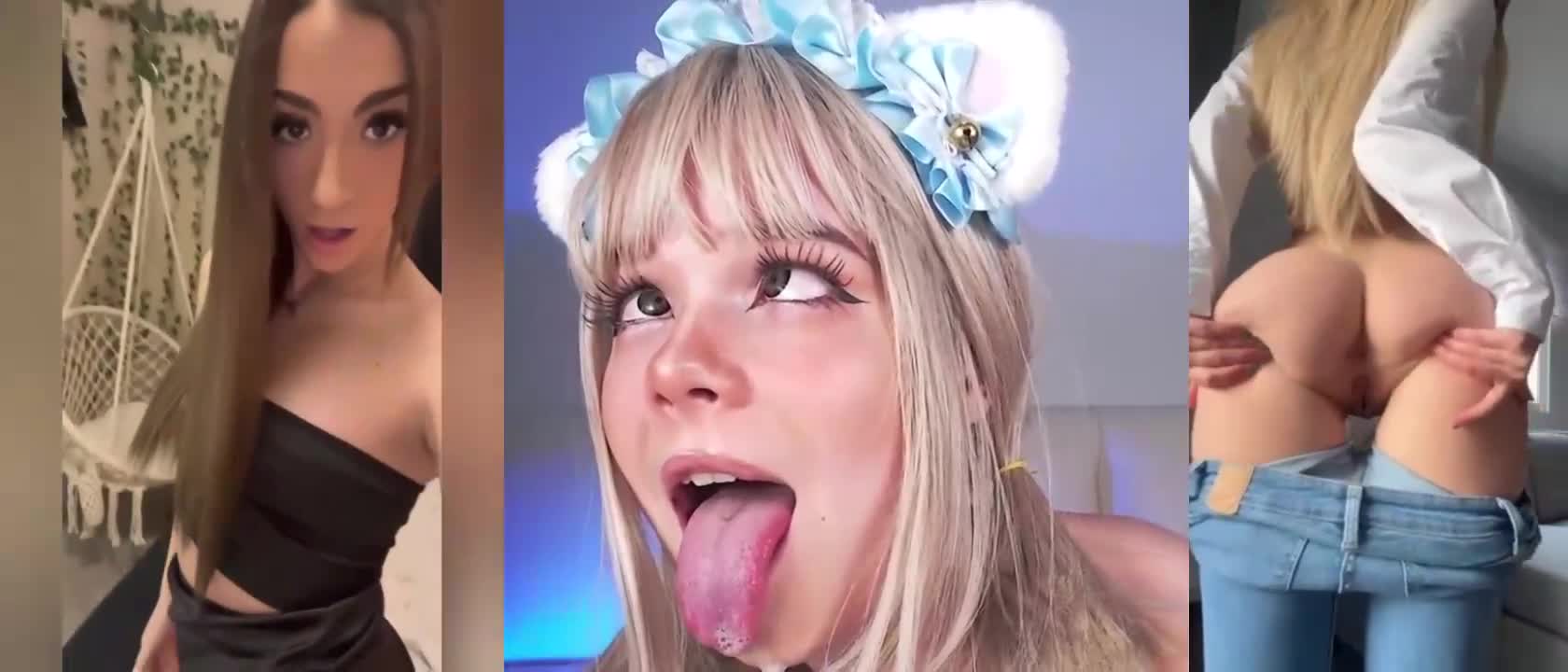 Watch Young girls do ahegao and open their young pussies Porn Video - ePornSup.
